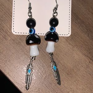 Beautiful earrings. Evil eye protection 🧿
